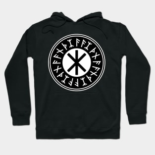 Odin's Protection No.1 (black white) Hoodie